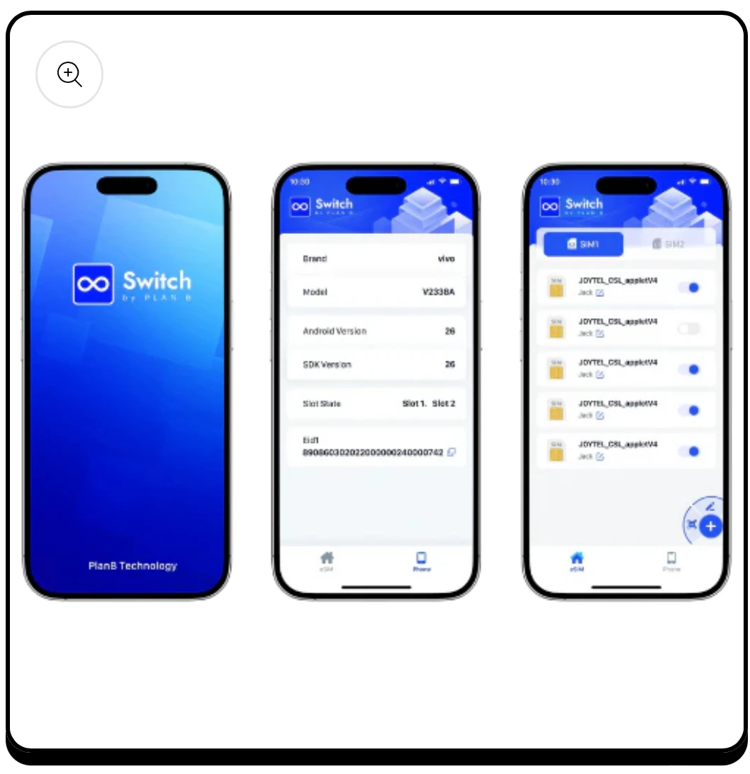 eSIM adapter works on Android and iOS (Use Android APP or Card Readers for Profile Downloads)（max）