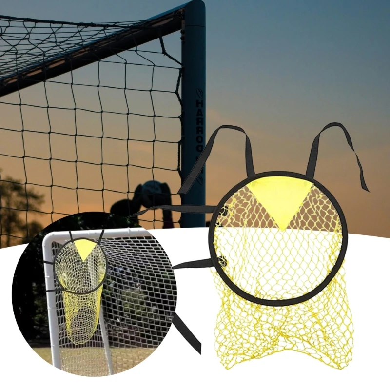 

Portables Football Targets Goal Net Top Bins Soccer Training Equipment Football Training Targets Net Easy Setups 69HD