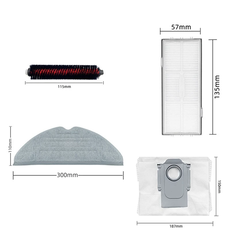 For Roborock S8 / S8+ / S8 Pro / G20 Robot Vacuum Replacement Spare Parts Accessories