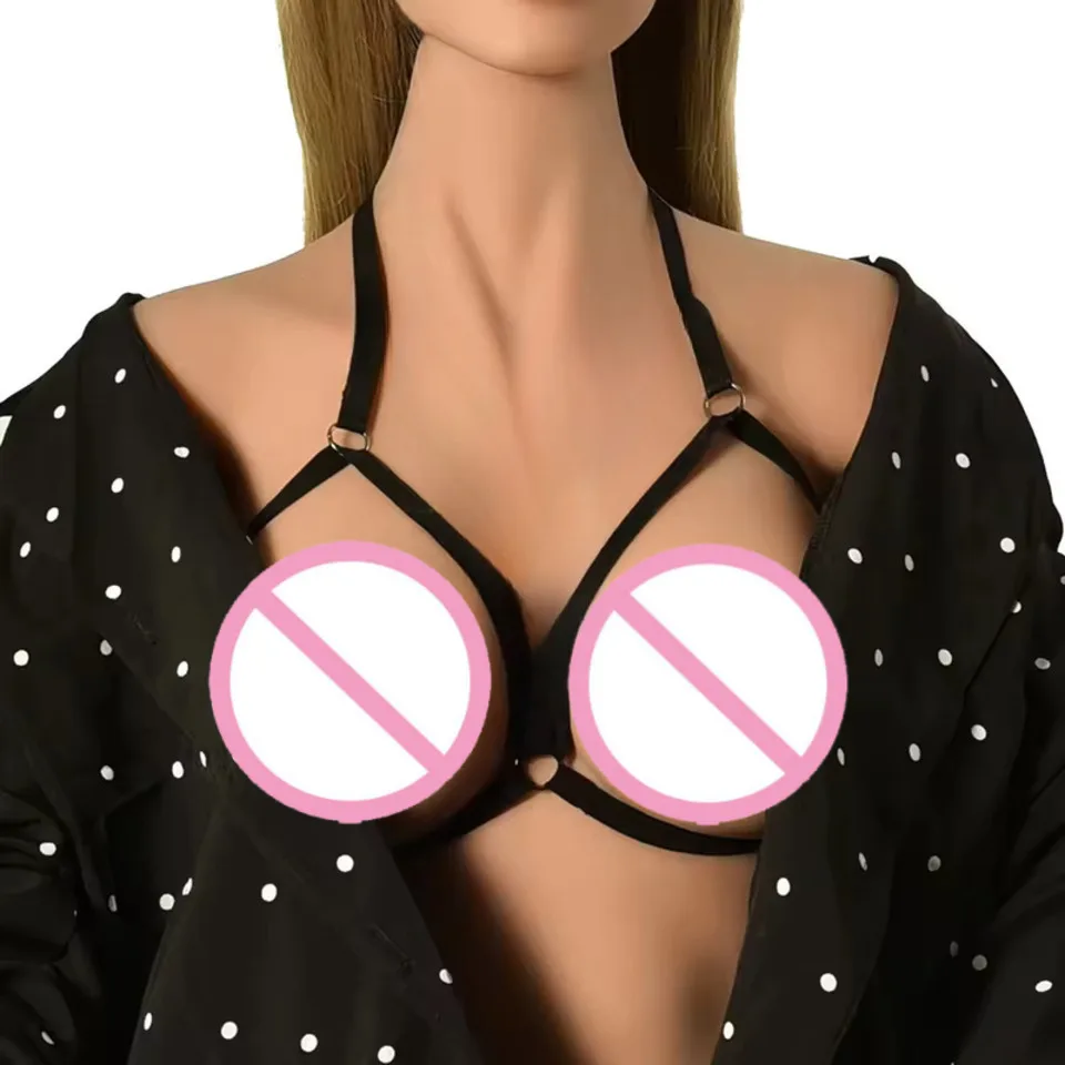 

Модные сексуальные женские кожаные нагрудные ремни в готическом стиле, бюстгальтер в клетку, пояс в стиле панк, регулируемая черная одежда