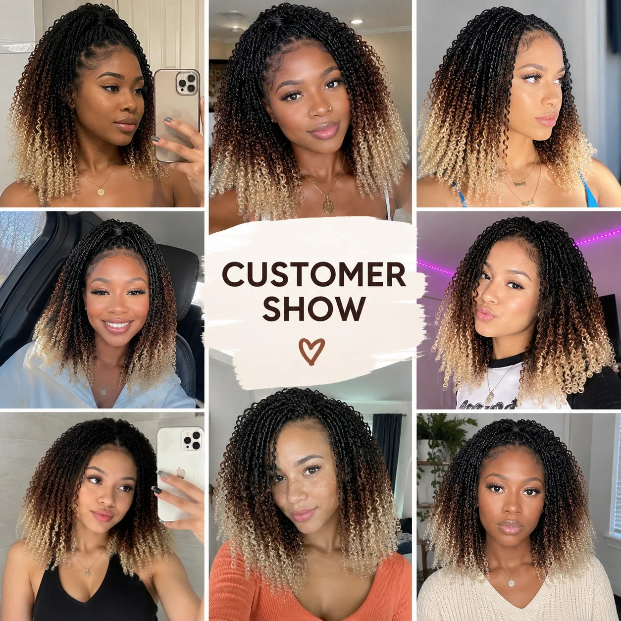 12 Zoll Boho Passion Twist Crochet 1 Stück 30 Stränge Flauschige Lockige Vorgezwirnte Zöpfe Synthetische Haarverlängerungen Schützende Frisur – Detail 6