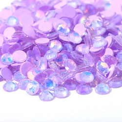 SS6-30 Vetro Luminoso Mocca Opale Viola Chiaro Decorazione Nail Art Non Hotfix FlatBack Strass Pietre Cristalli Fascino Strass