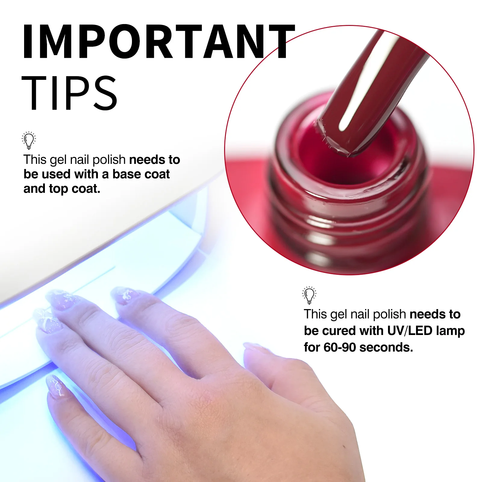 CANNI Gel-Nagellack # 9120 Tiefrote Farbe HEMA-FREI TPO-FREI Abziehbares UV-LED Langanhaltender Hochpigmentierter Nagelstudio-Maniküre-Gel – Detail 10