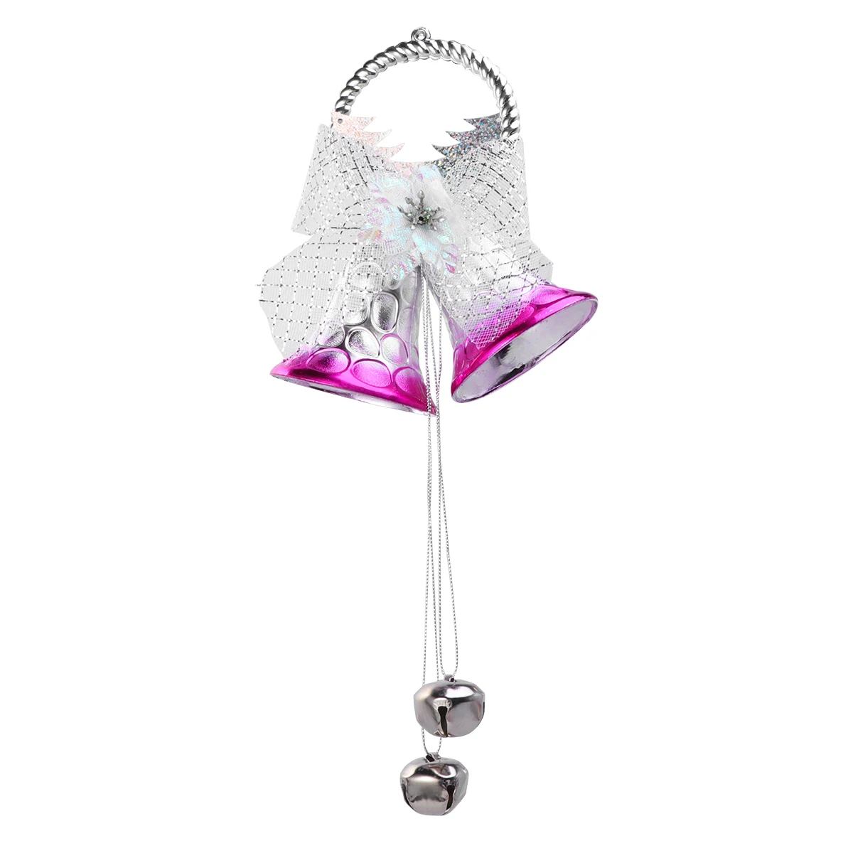 

Purple L Size Christmas Bell Hanging Decor for Home School Cafe Hotel Festive Party Atmosphere Decorative Ornament Xmas Gift