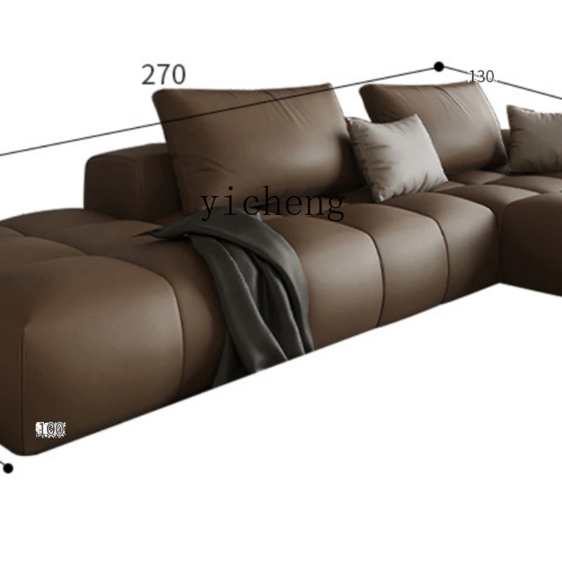 

ZF Disposable Technology Cloth Sofa Italian Minimalist Fabric Sofa Simple Modern Living Room Villa