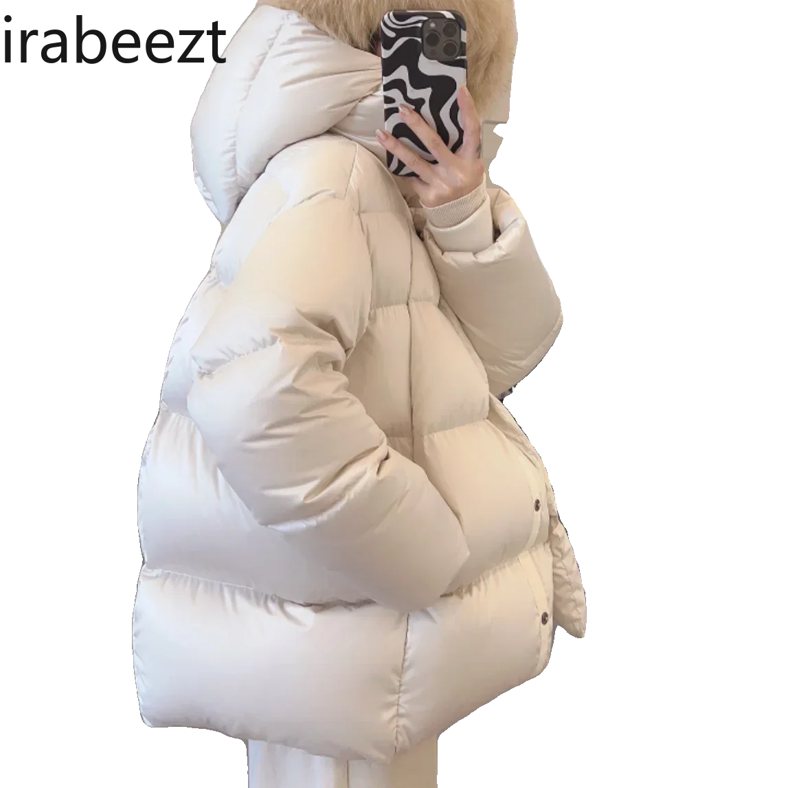 2024 Winter New Thickened Short Warm Cotton-padded Clothes for Women Senior Sense Loose Coat Loose Fit Winter Jackets