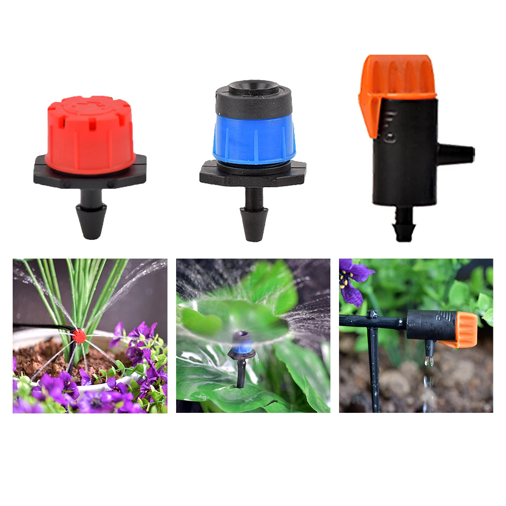 20Pcs Irrigation Dripper Inserting Ground 4/7mm Hose Garden Watering Vortex Sprinkler Garden Water Irrigation System