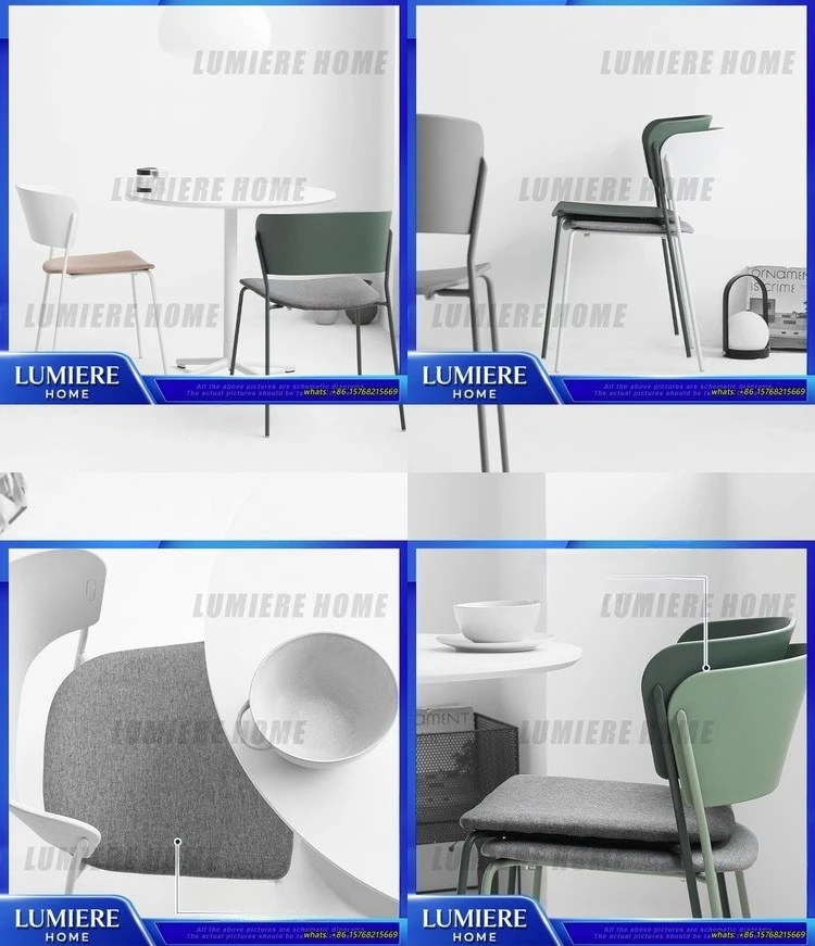 Scandinavian Dining Chair Backrest Simple Modern Home Cafe Chair Makeup Chair Ins Style Trendy Designer  for Living Room