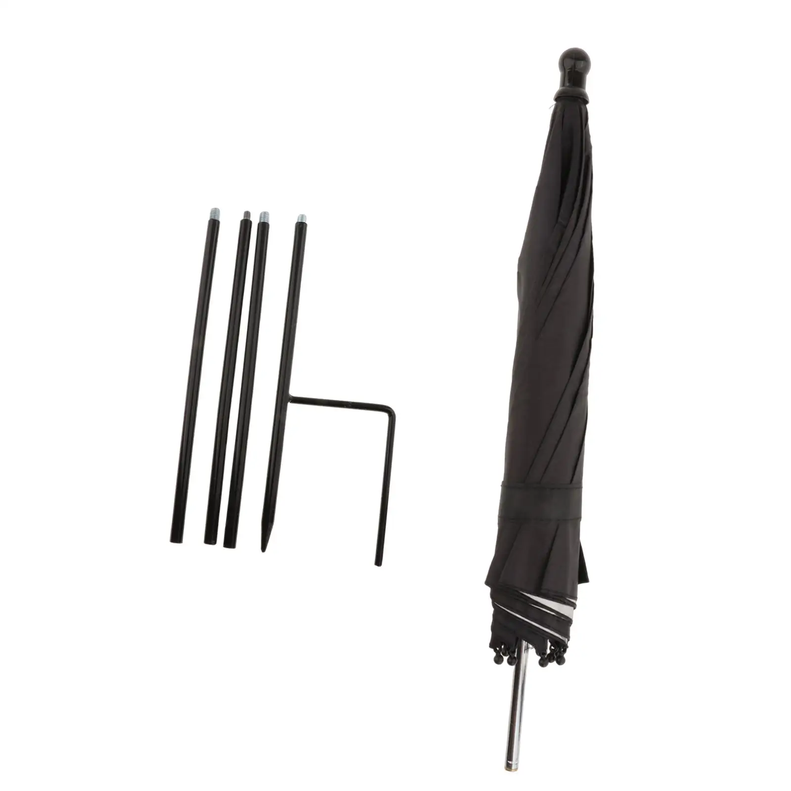Plant Umbrella with Ground Stake Canopy Sun Protection for Patio Yard Bonsai