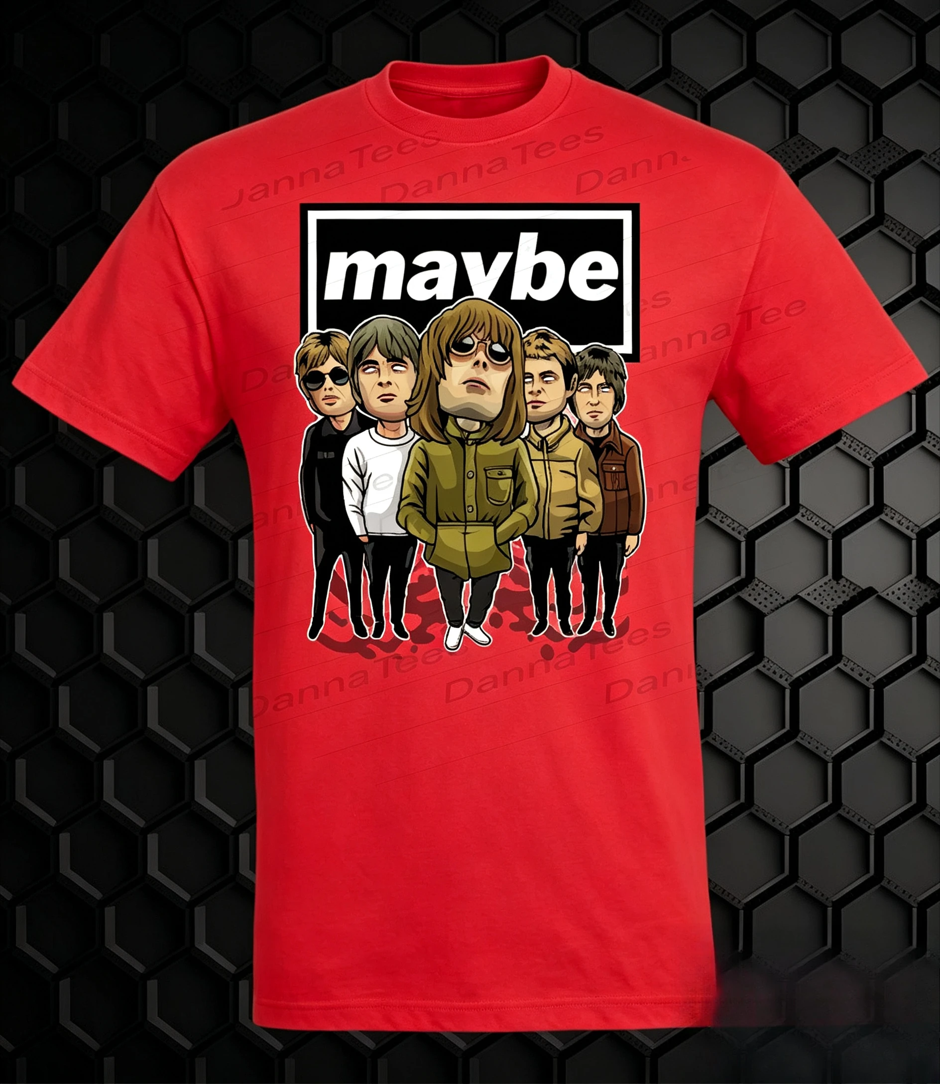 Oasis T‑Shirt Unisex Short‑Sleeve Casual Top 90s Britpop Fan Tee Street‑Style Wear For Rock Music Enthusiasts