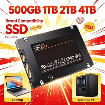 Original 500GB SATA3 25 Inch Internal SSD High Speed Solid State Disk 870-EVO for Desktop Microcomputer Laptop Pro Use