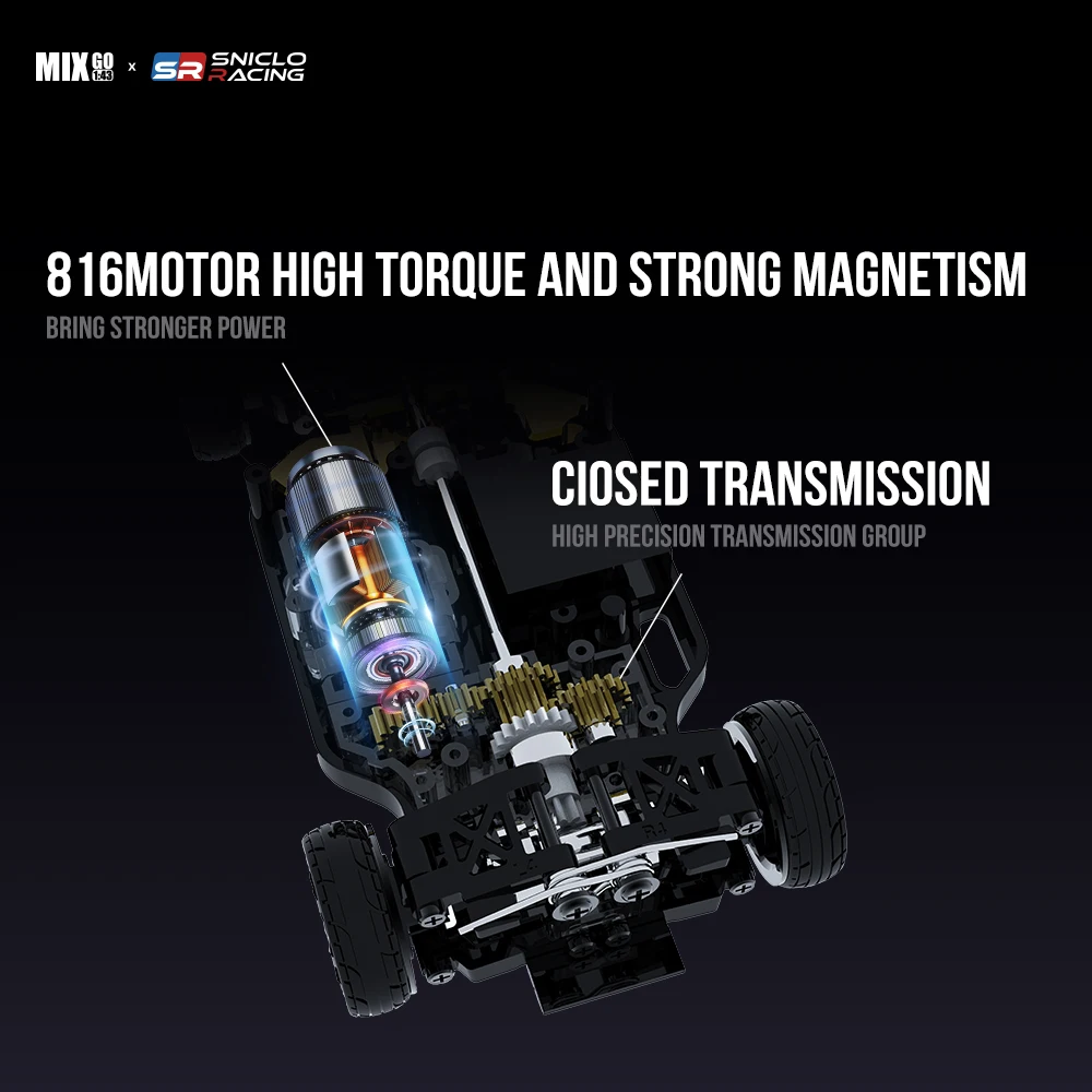 SNT MIX GO MG044 1:43 Drifting RC Car Remote Control Car with Controller Desktop RC Car without FPVBOX