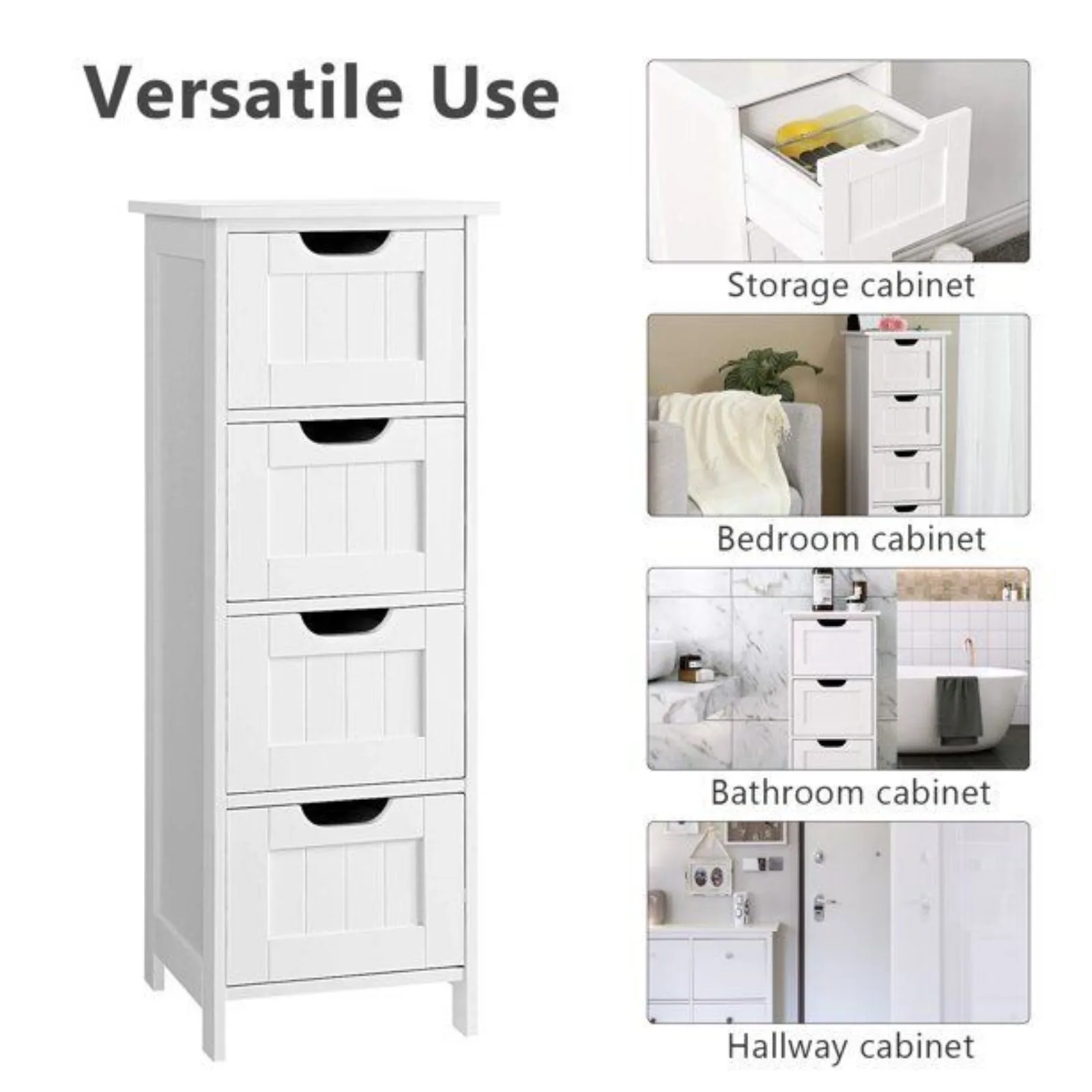 

US Lockers 4 DrawersDressersBedroom CabinetsFurniture StorageBathroom New-