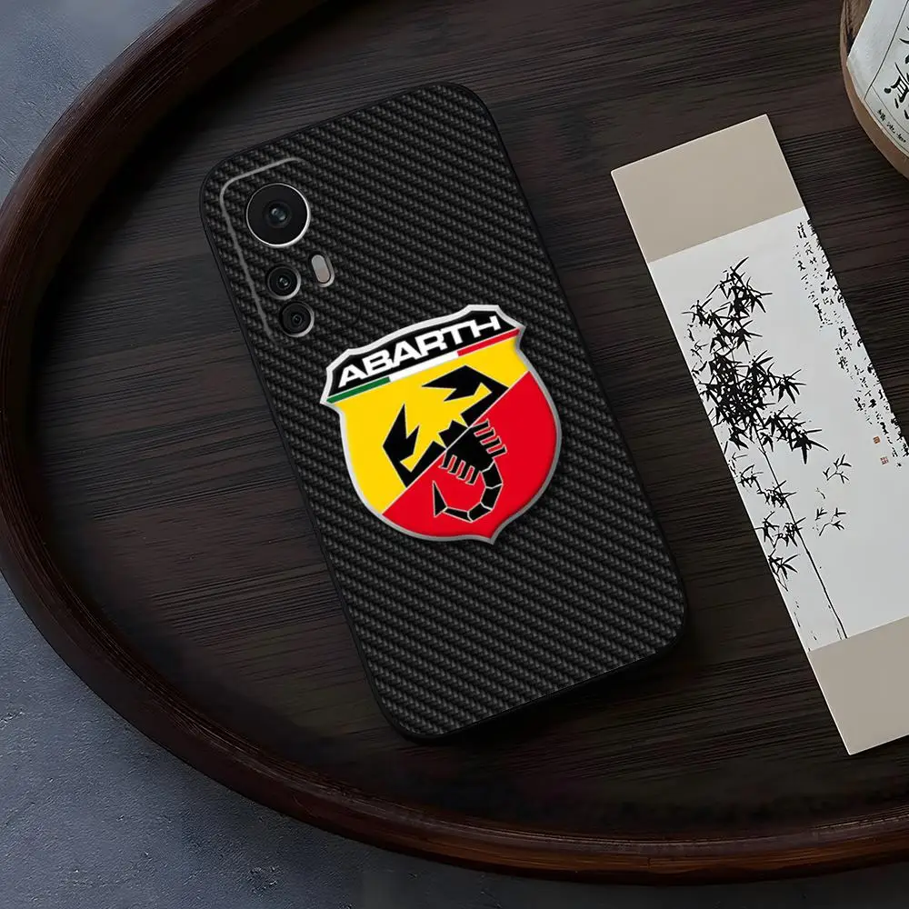 

Чехол для телефона Abarths Fiat Racing car для Xiaomi Redmi Note 13 14 10 12 Pro POCO X5 F4 F5 Pro 12 13 11T Lite Ultra Fundas Cover