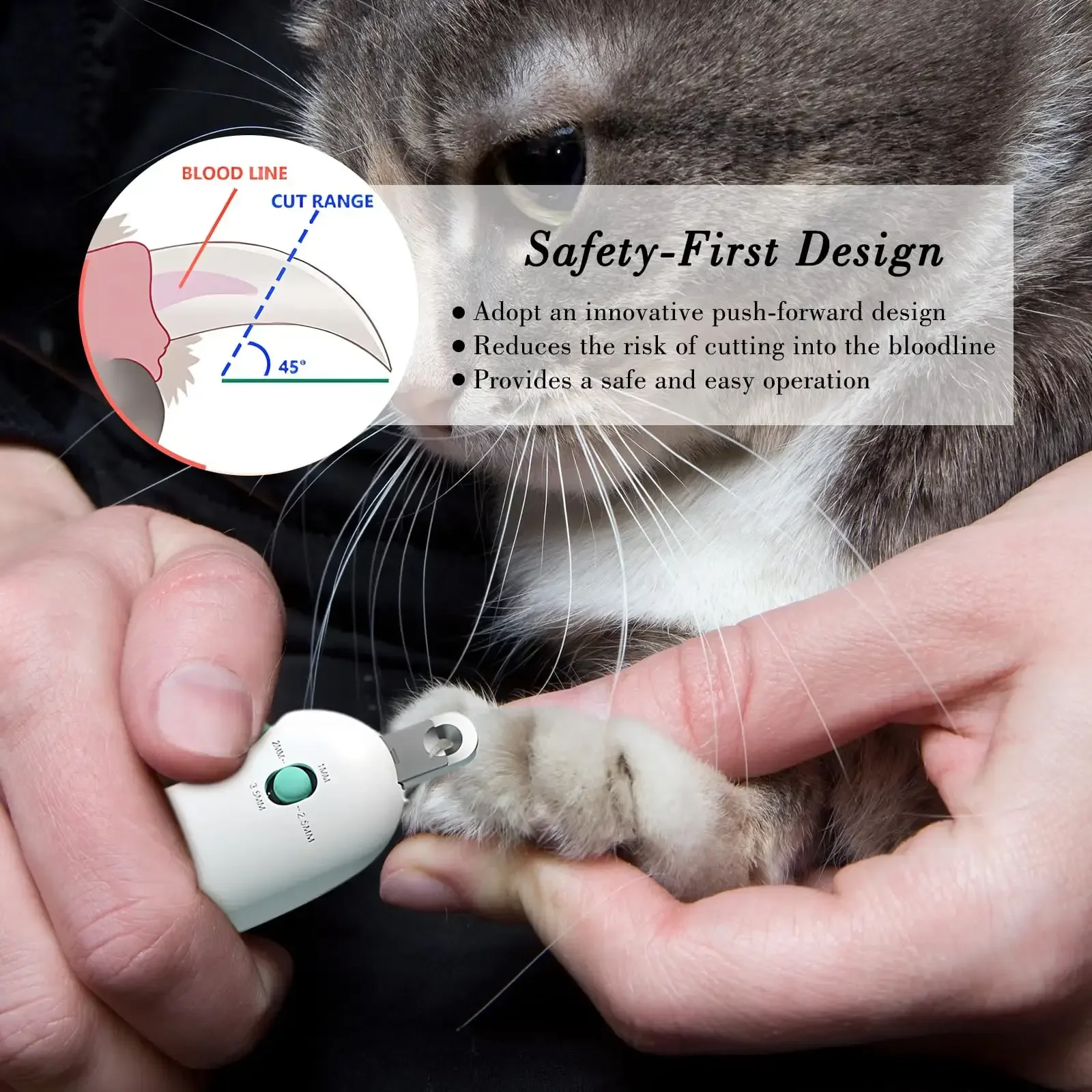 Professionelle Pflegewerkzeuge, verstellbares Loch, Haustier-Nagelschneider, Katze, Hund, Nagelknipser für kleine und große Kinder – Detail 8
