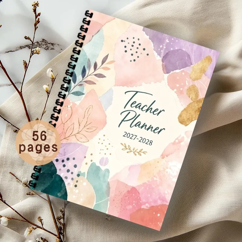 A5 2027-2028 Teacher Planner,Includes Monthly and Weekly Task Lists and Schedules,Classroom Lesson Organizer,Ideal Teacher Gifts