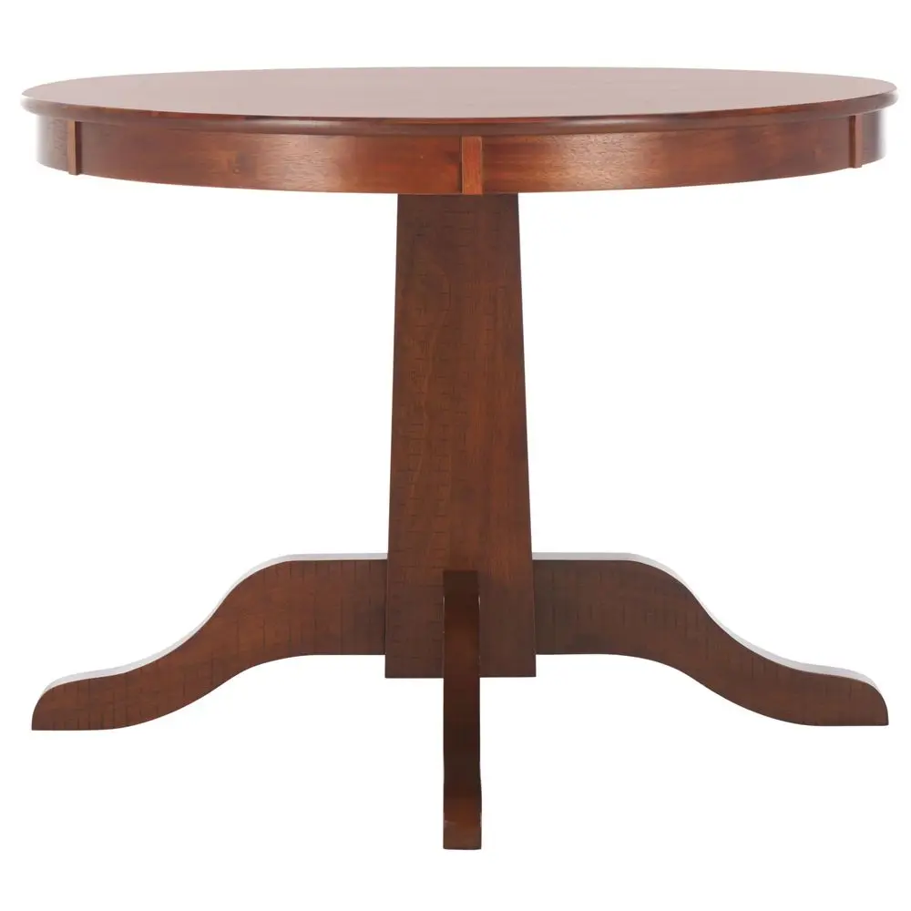 

Home Collection Sergio Rustic Cafe Brown Round Dining Table, Traditional Pedestal Design, Seats up to 4 DTB9215A