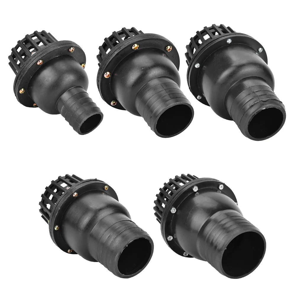 Válvula de retenção Válvula de pé Válvula de água Válvula de pé Válvula de retenção plana de baixa pressão em PVC preto para máquina de fluido