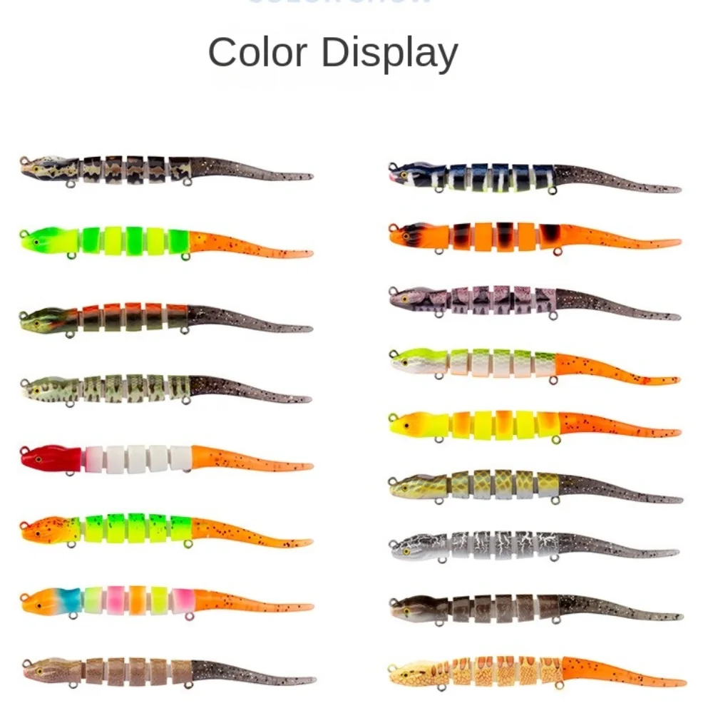 New Style Simulation Multi Segment Swimbait Fishy Smell Bait Worms Lure 12cm/12g finless eel Bait Fishing
