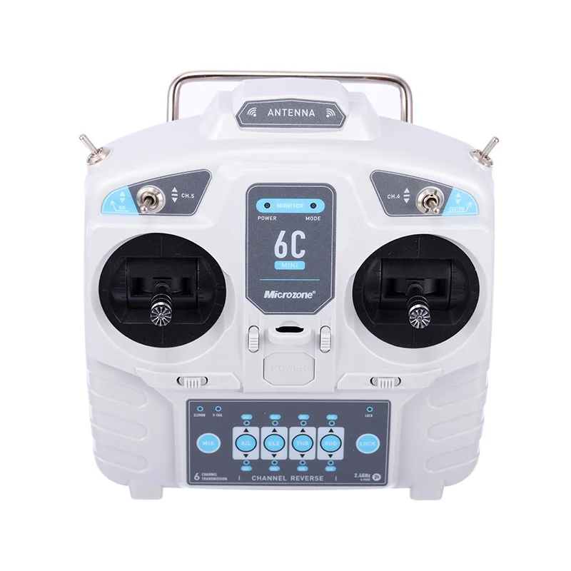 MicroZone MC6C Mini V2 2.4G 6CH Controller Transmitter w/ Receiver Radio System For RC Boat & RC Cars