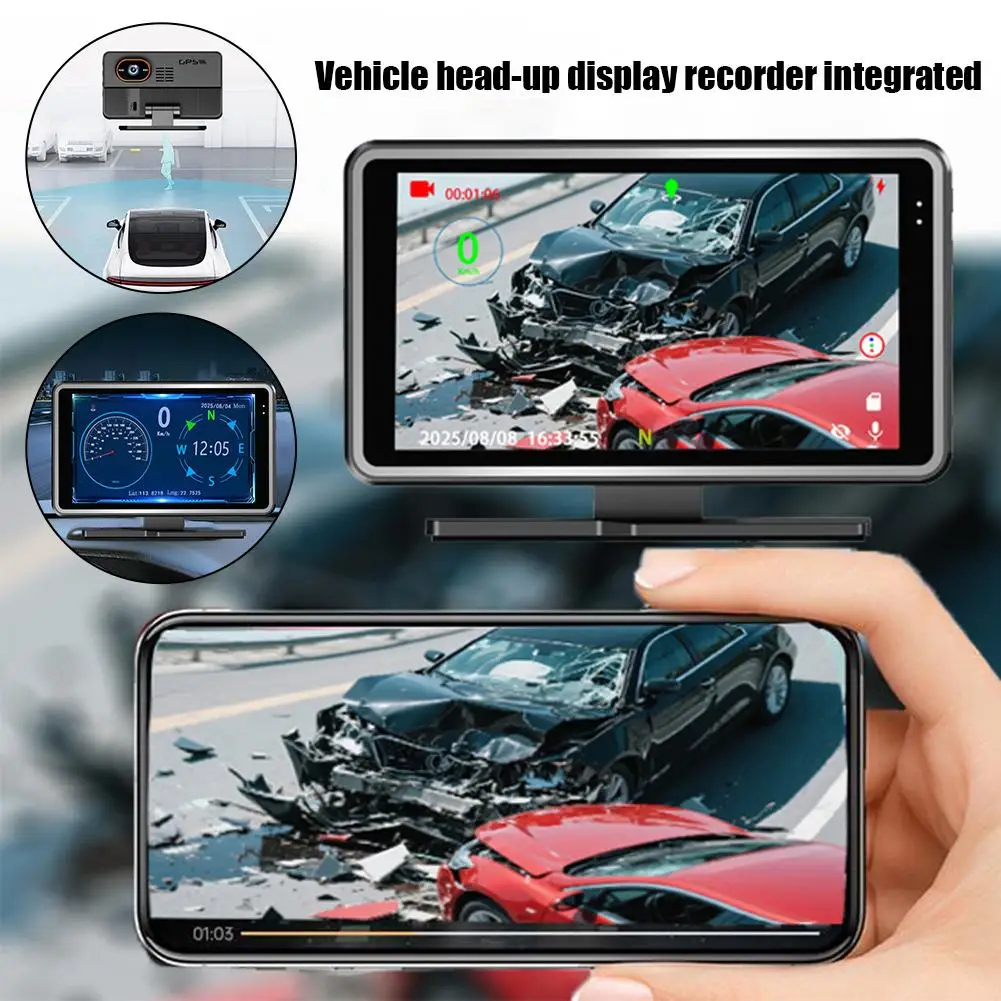 داش كام واي فاي نظام تحديد المواقع سيارة صغيرة DVR كاميرا مزدوجة عدسة فيديو محرك مسجل داشكام تسجيل الصندوق الأسود للرؤية الليلية