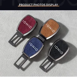 Car Interior chamois Seat belt Clip Metal Extenders Car Accessories For Hyundai IONIQ 5 6 7