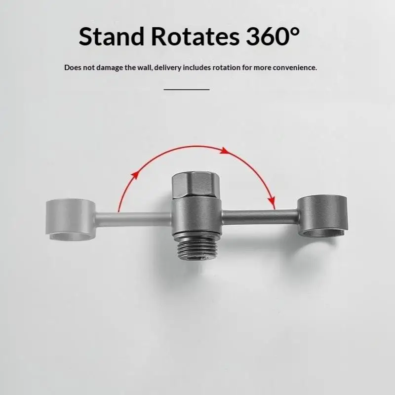 Handbrausehalter 360 ° Drehbare, bohrfreie Halterung, universell für Badezimmer-Toilettensprüher – Detail 10