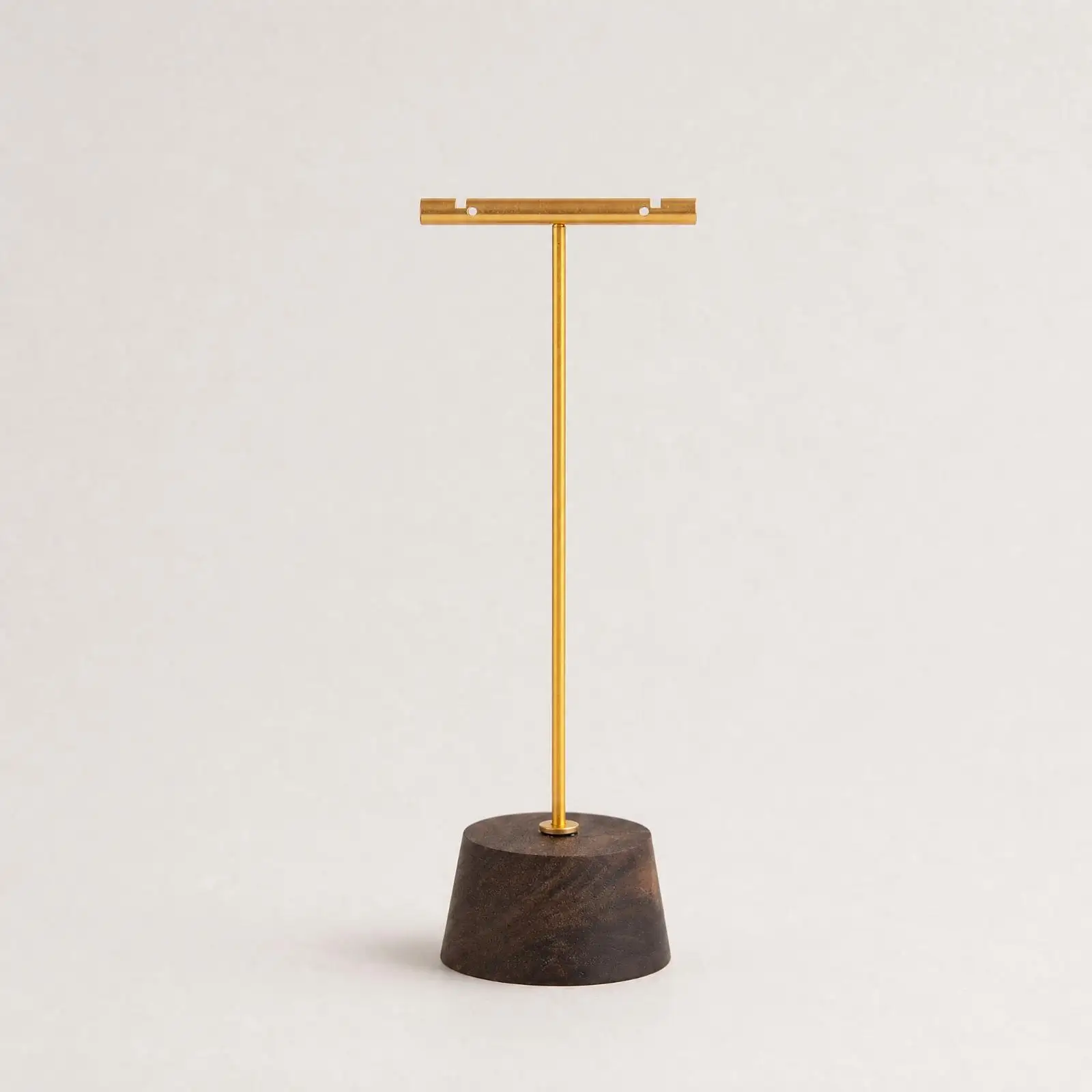 Wooden Jewelry Display Stand Sturdy Jewelry Display Stand with Stable Base Necklace Holder Space-Saving Compact