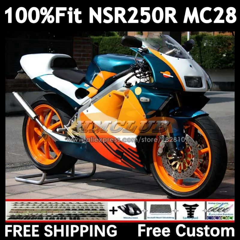 Orange Green Injection For HONDA MC28 NSR250R 94 95 96 97 99 95No.0 NSR 250 250R NSR250 R 1994 1995 1996 1997 1998 1999 Fairing