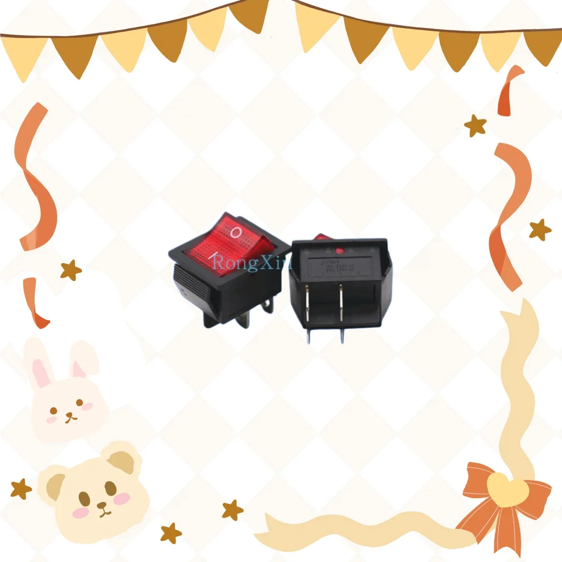 

50 шт./компл. KCD4-201 Тумблер-переключатель (клавишный) для лодок, 6-контактный, двухпозиционный