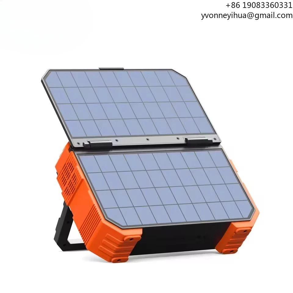 

Browey Solar Power Electricity Generation Portable Outdoor Camping Solar Energy System AC Power Bank Station With Kickstand