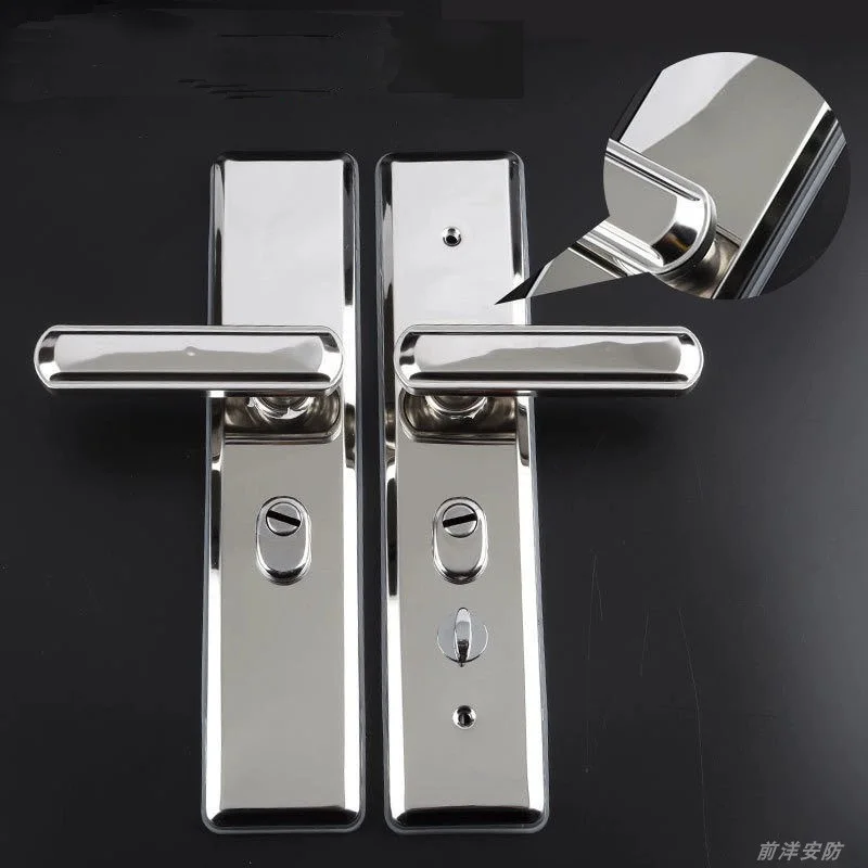 Multi Function  Stainless Steel Anti-theft  Entrance Gate Lock plate  Anti-explosion Security Thicken Widen lock Handle Plate
