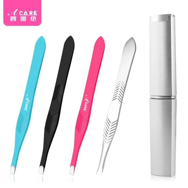 

DX01/Eyebrow Clip/B1PQ0-Small Tweezers Hair Pulling Stainless Steel Flat Eyebrow Trimming Hair Removal Tool Tweezers Bea