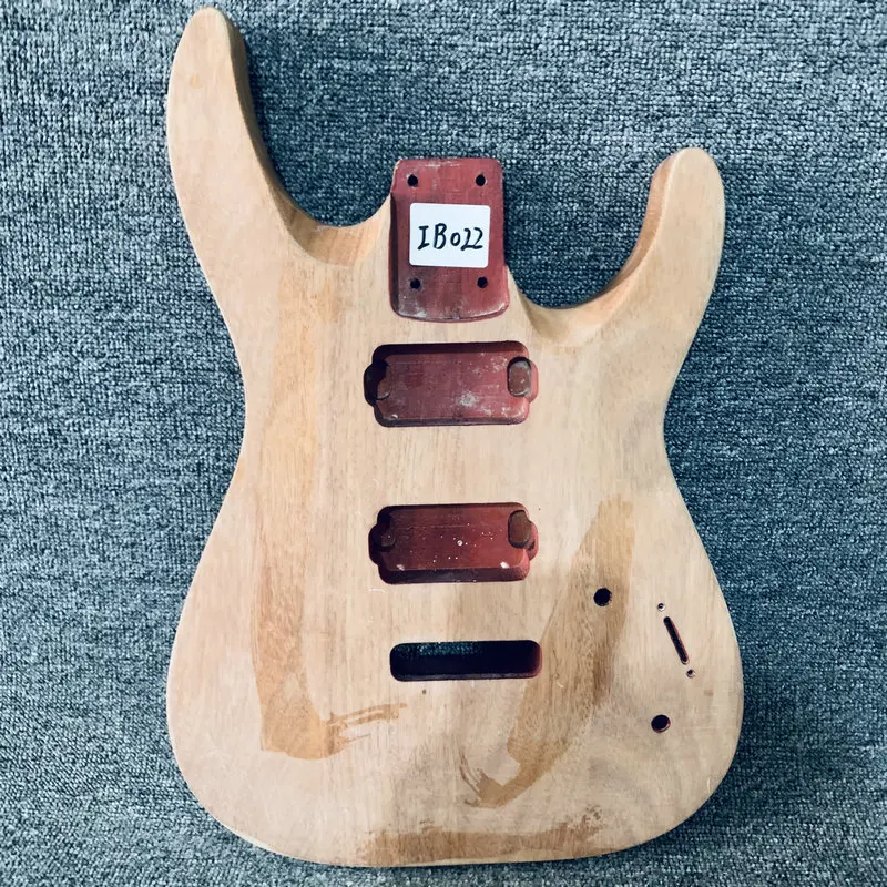 IB022  Genuine Jackson JS22 Unfinished Electric Guitar Body in Solid Okoume Wood Custom Bridges 2 Humbucker Pickups for DIY