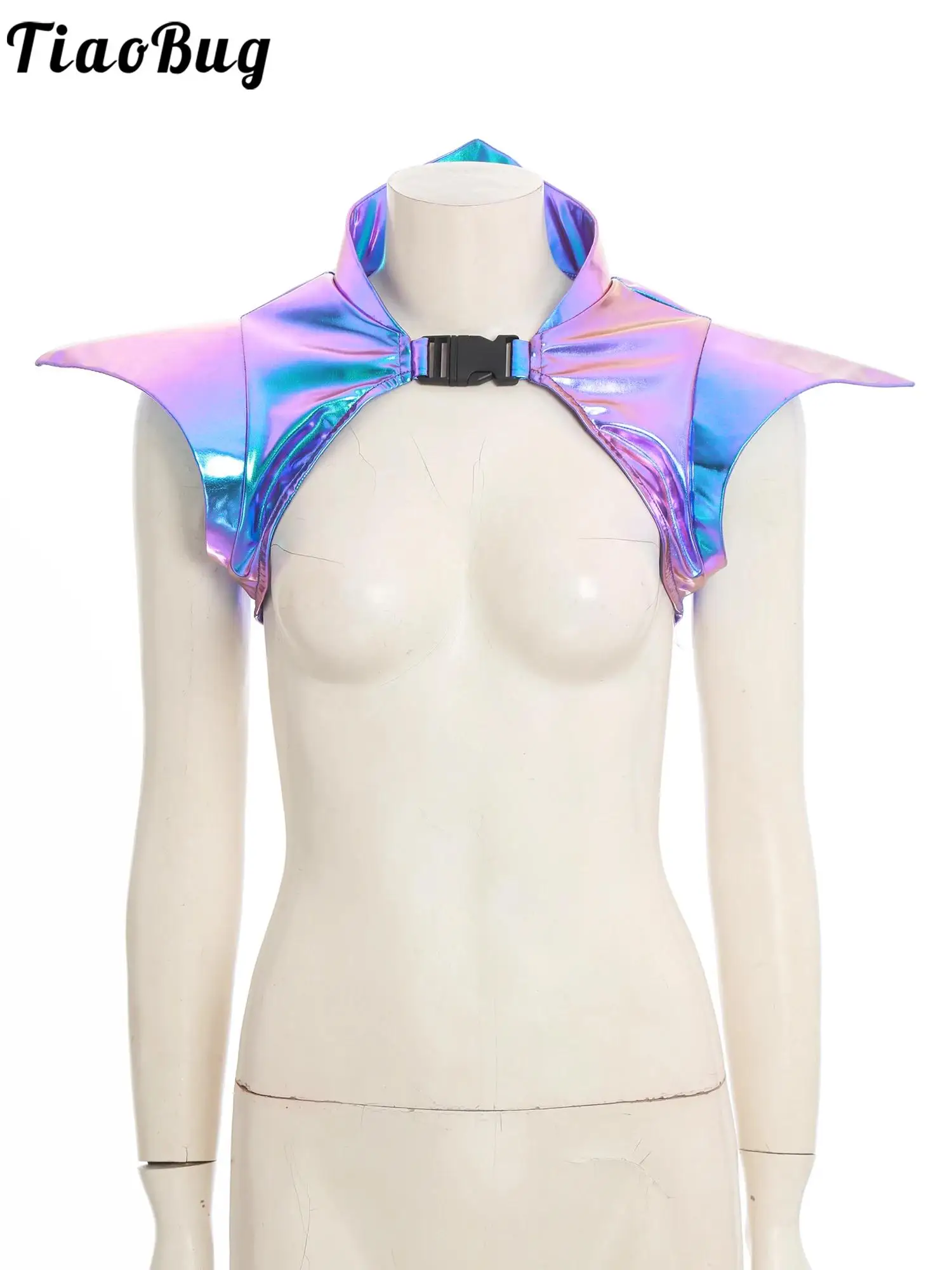 Armor Shrug Accessory Shoulder Protector Epaulet Adult Steampunk Gothic Cosplay Accessory Pauldron Tops for Halloween Carnival