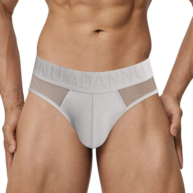 ADANNU Slip da uomo sexy più venduti, traspiranti e senza cuciture, mutande con cintura elastica in rilievo