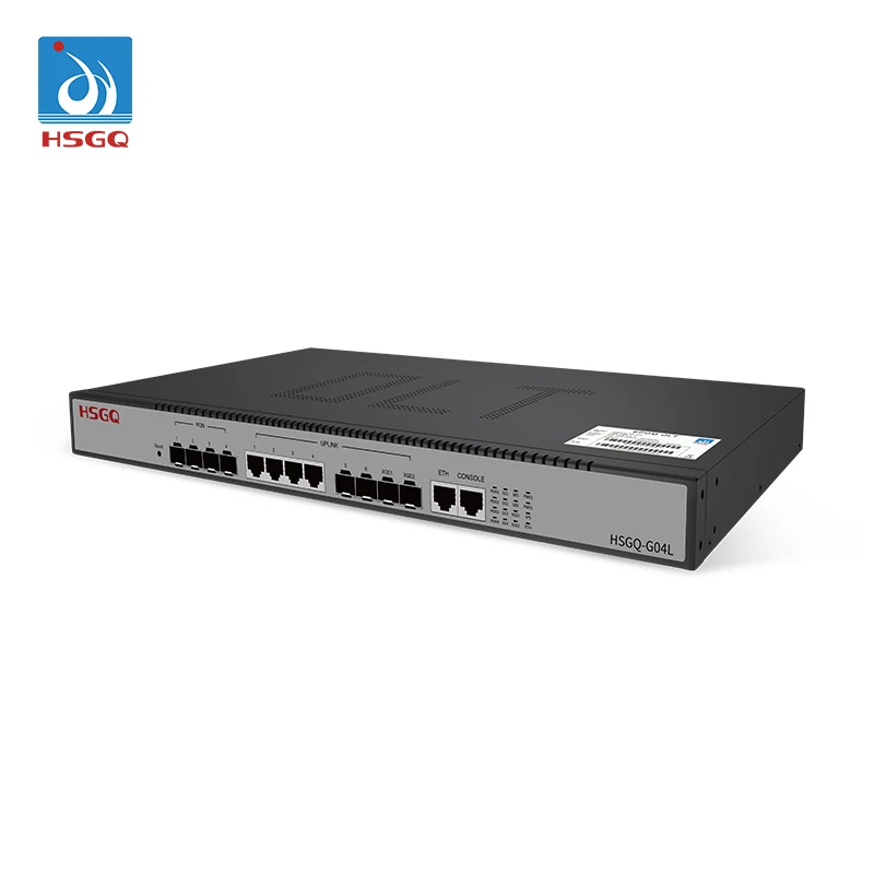 HSGQ-G04L أفضل سعر olt 4 PON port GPON OLT محطة الخط البصري