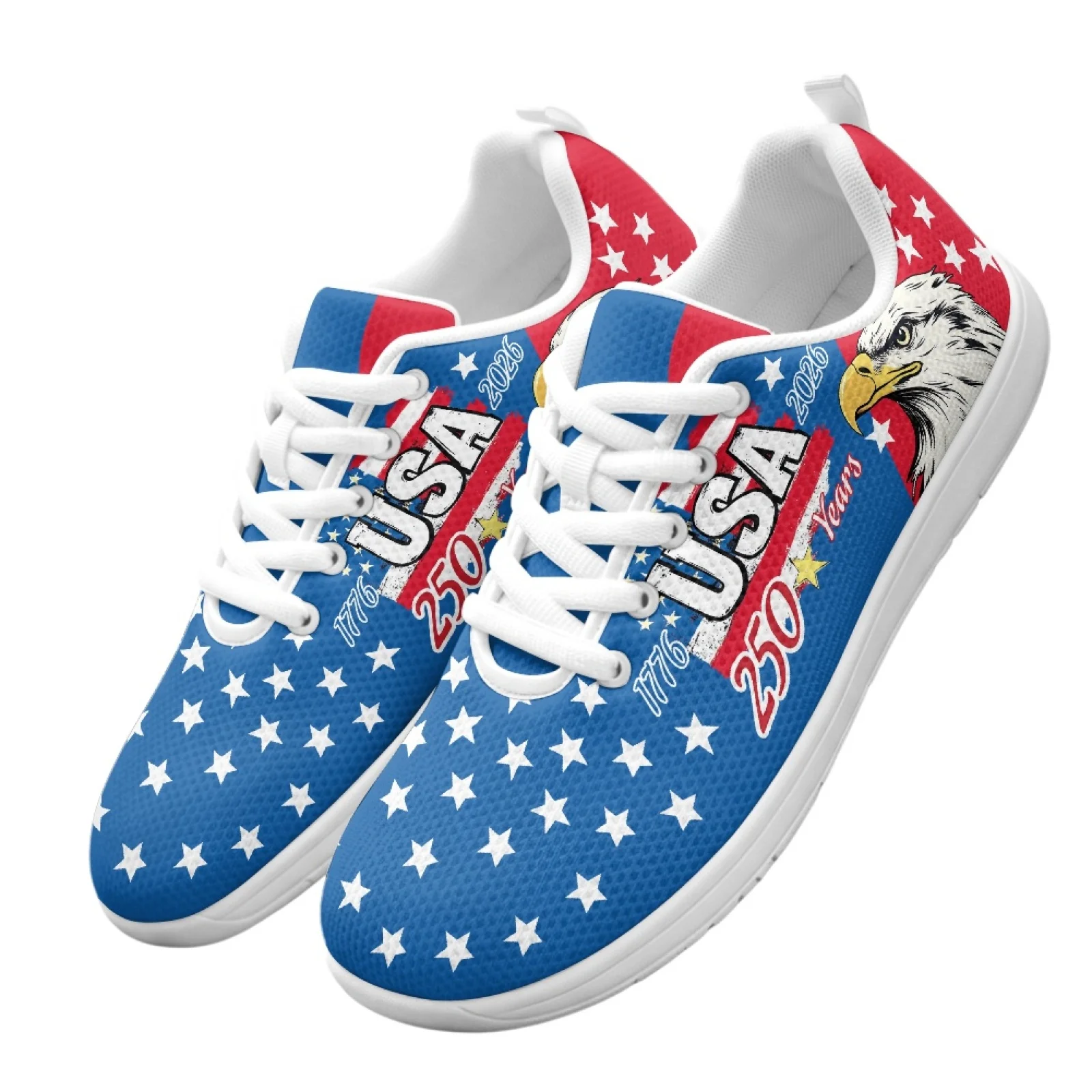 

XIXIRIMIDO 4th of July Strappy Wide-Toed Shoes Women'S Casual Shoes Men'S Commuter Sneakers Outdoor Sport Shoes Breathable 36-46