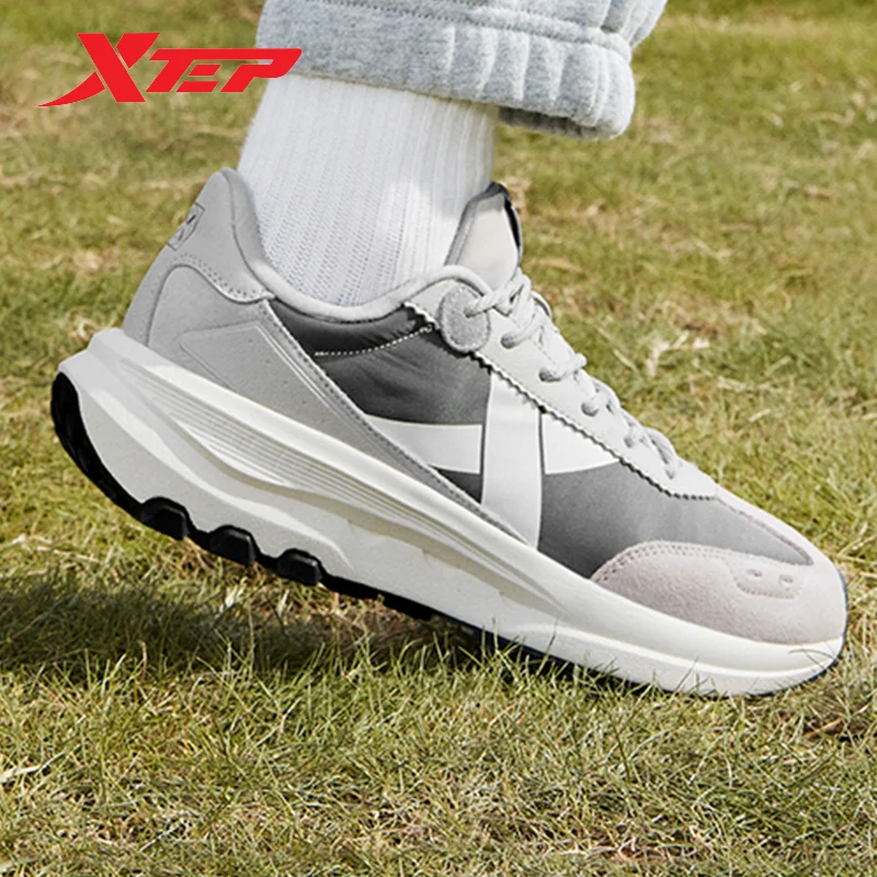 Xtep X70 Casual Shoes For Men 2023 Winter Lace Up Men\'s Sports Shoes Keep Warm Comfortable Low Top Fashion Sneakers 877419320015