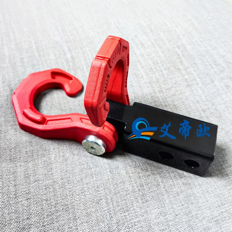 Solid forging Quick rescue shackle trailer Hitch Receiver kits 2 Inch, 3/4 D Ring 4X4 off-road rear bumper towing hook