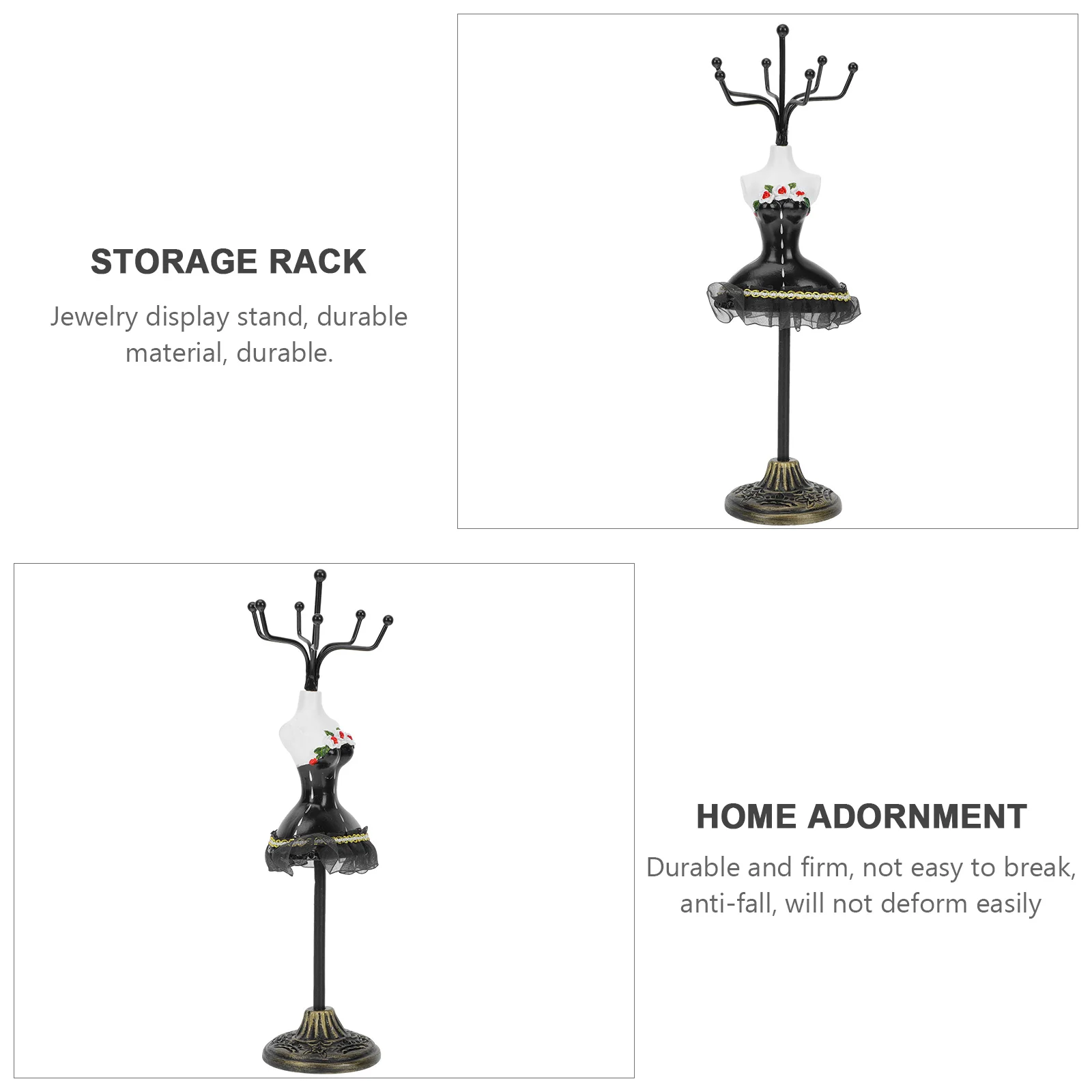 

1pc Jewelry Display Stand Earrings Holder Resin Organizer Storage Rack Rings Showcase Bracelet Holder Gift For Women Decor