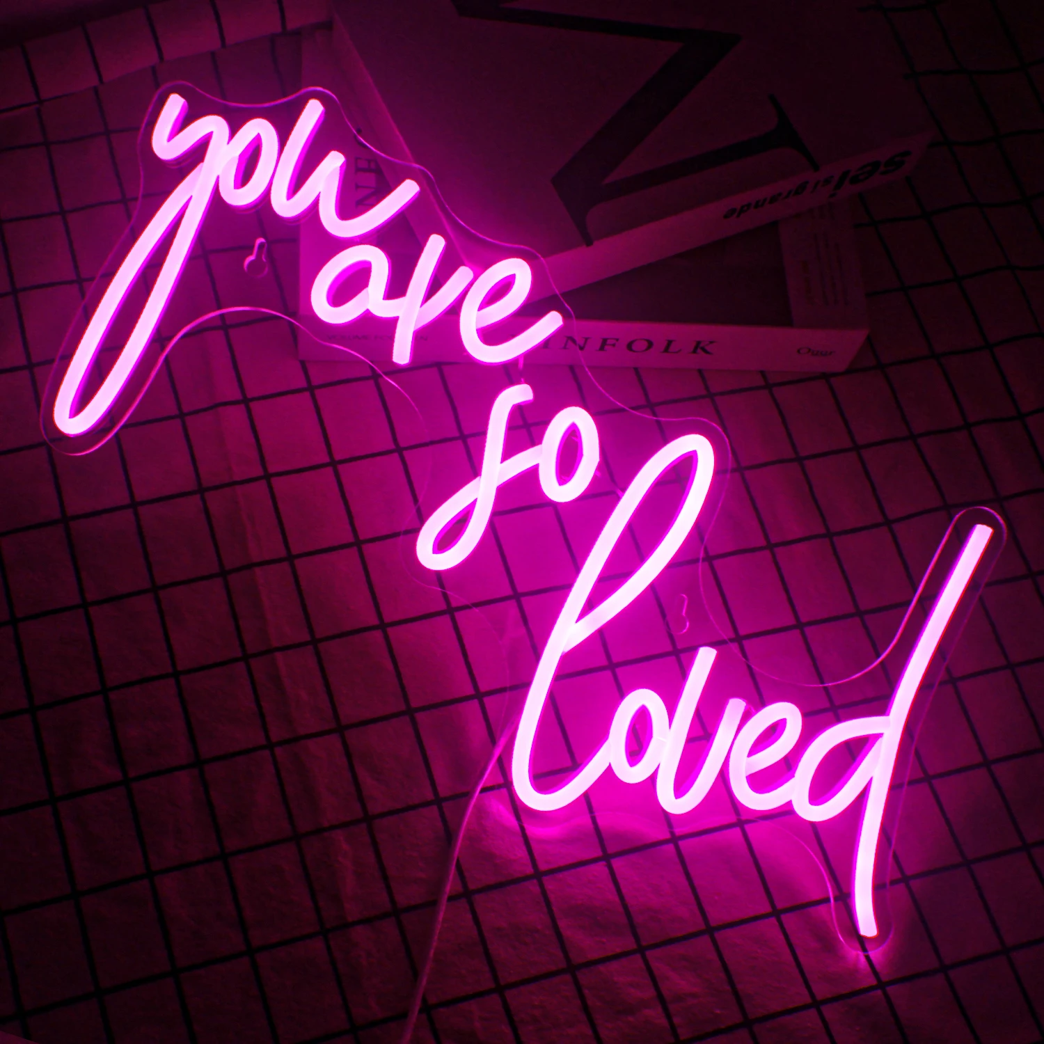 You Are So Loved Neon Led Sign Lights Art Letter Wall Room Decor Home Bedroom Decoration For Party Wedding Festival USB Lamp