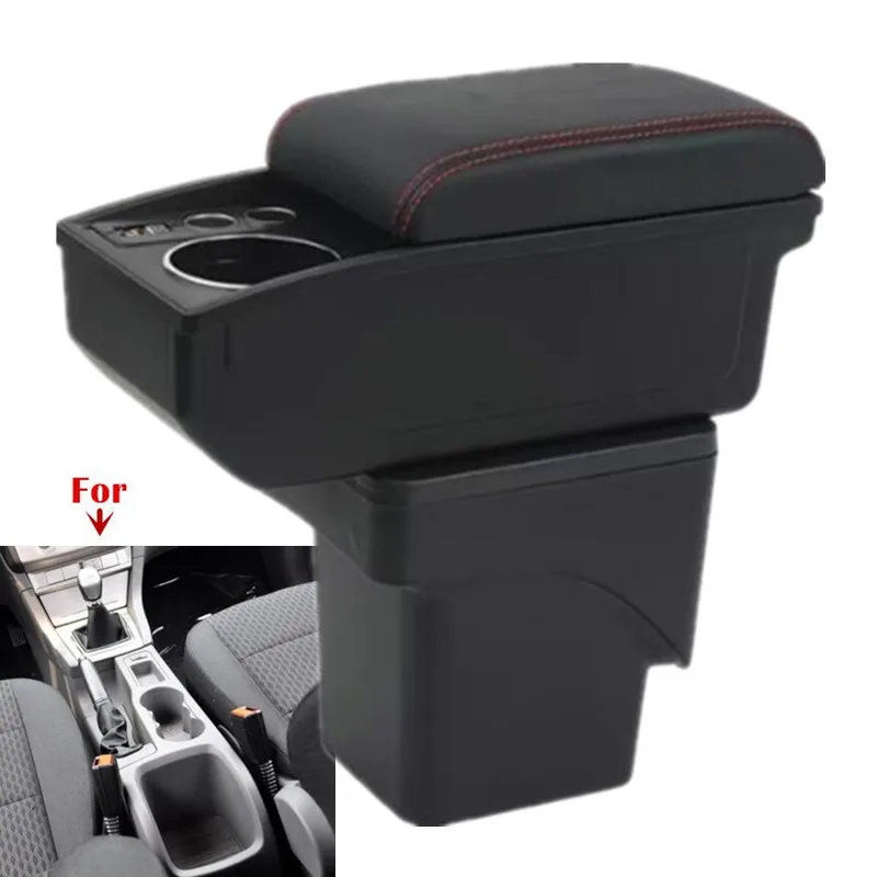 

Подлокотник для Ford Focus 2, подлокотник для Ford Focus mk2, двухслойный ящик для хранения, подстаканник, аксессуары для тюнинга салона автомобиля