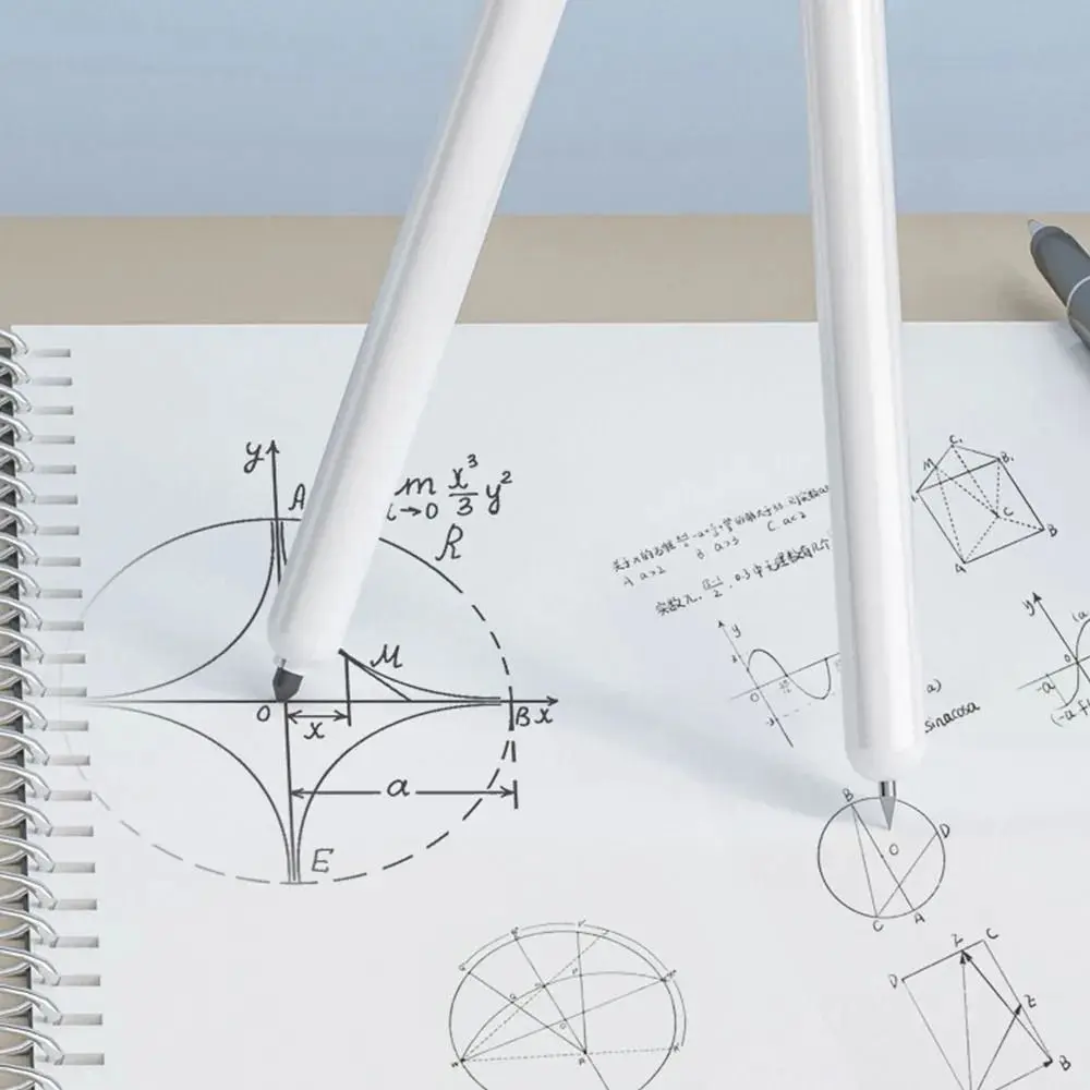 Lápiz eterno de 1-13cm de diámetro, recarga de herramienta de matemáticas, dibujo profesional, suministros escolares, brújula de dibujo para