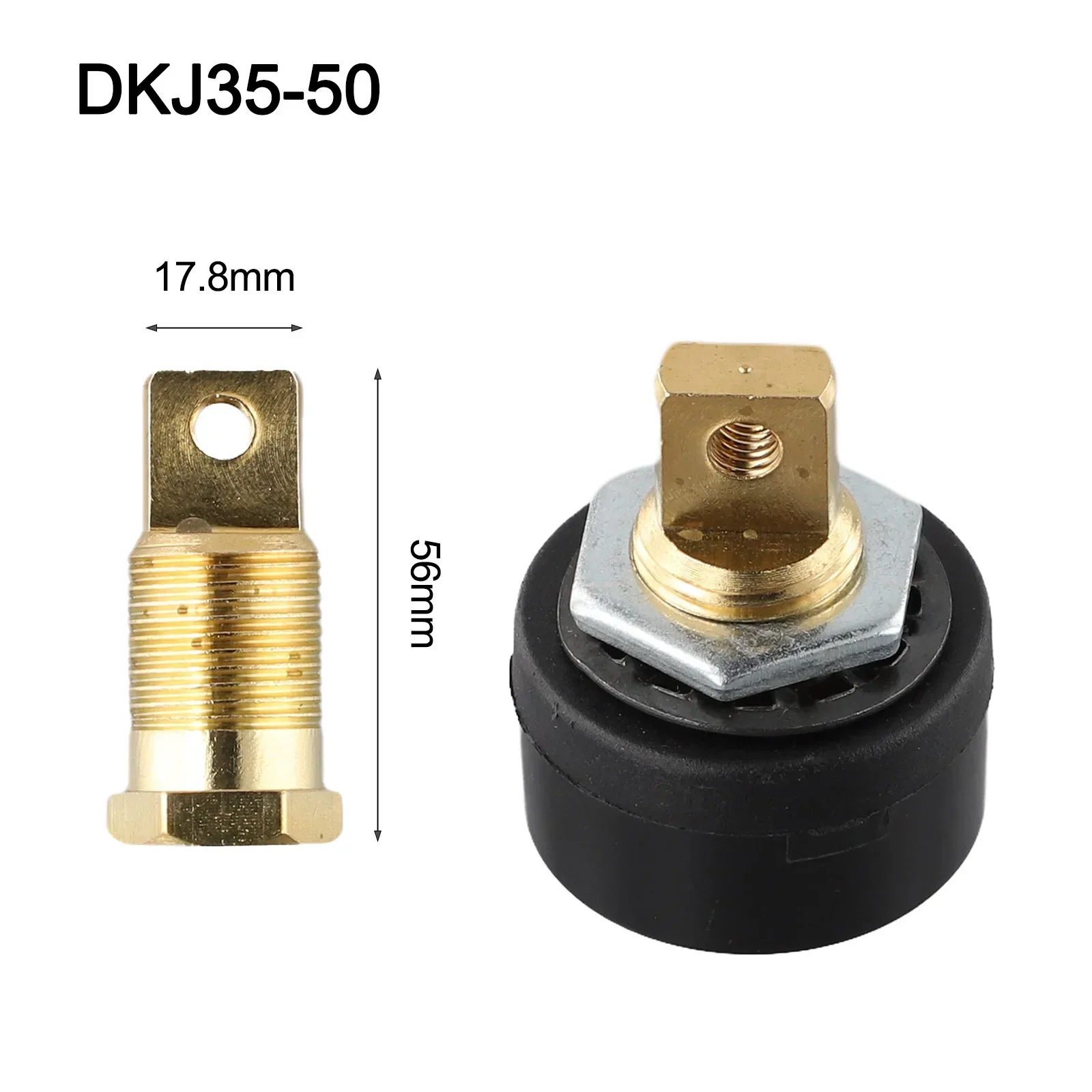 1pcs DKJ35-50 DKJ50-70 DKJ10-25 Single Plate European Rear Plate Fast Connector Socket Welding Fast Connector  Soldering Tools