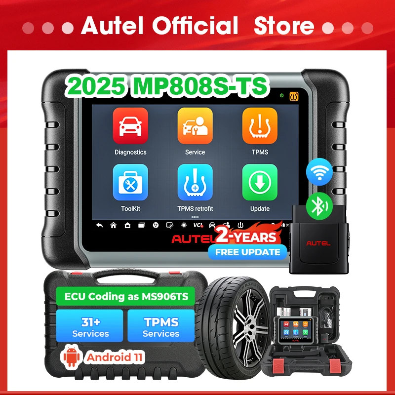 

Autel MaxiPRO MP808S-TS Инструменты для программирования TPMS MP808STS Автомобильный диагностический сканер 2-летнее обновление Кодирование ЭБУ