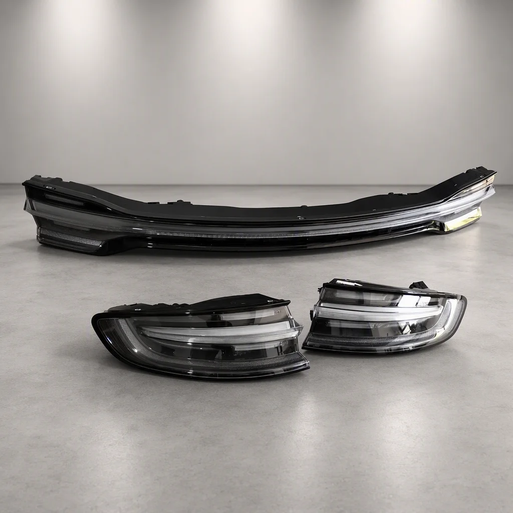 LED Tail Light Assembly for  Macan 95B.1 2014-2018 Old to New Upgrade to 95B.2 2019-2024 Tinted Rear Taillamp