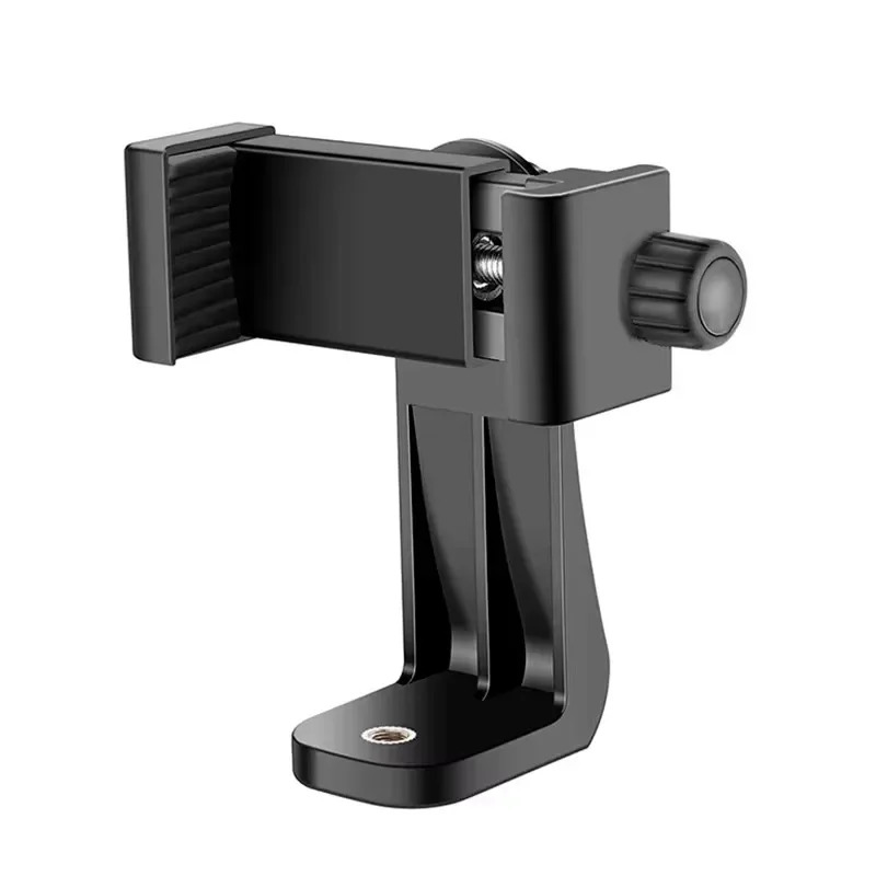 ZLRLMHY Tripod Universal 360 Degree Mobile Phone Clip Compatible With 1/4 Screw Cellphone Holder Desk Tripod Adapter For iphone