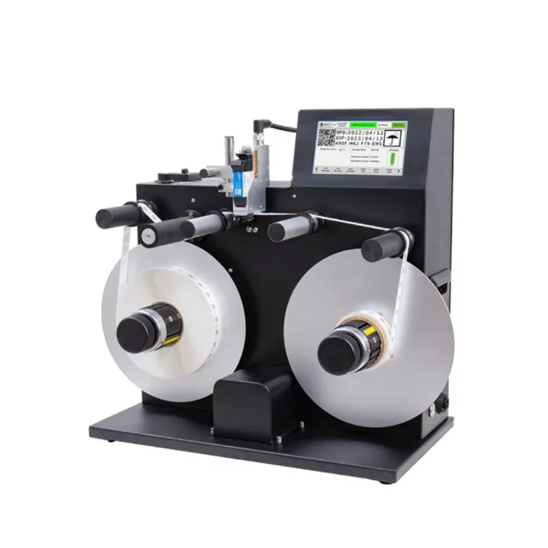 New Release Fully Automatic High-Speed Industrial Inkjet Printer Rewinding Machine XP600 Print Head 600dpi Fast Dry 1 Year