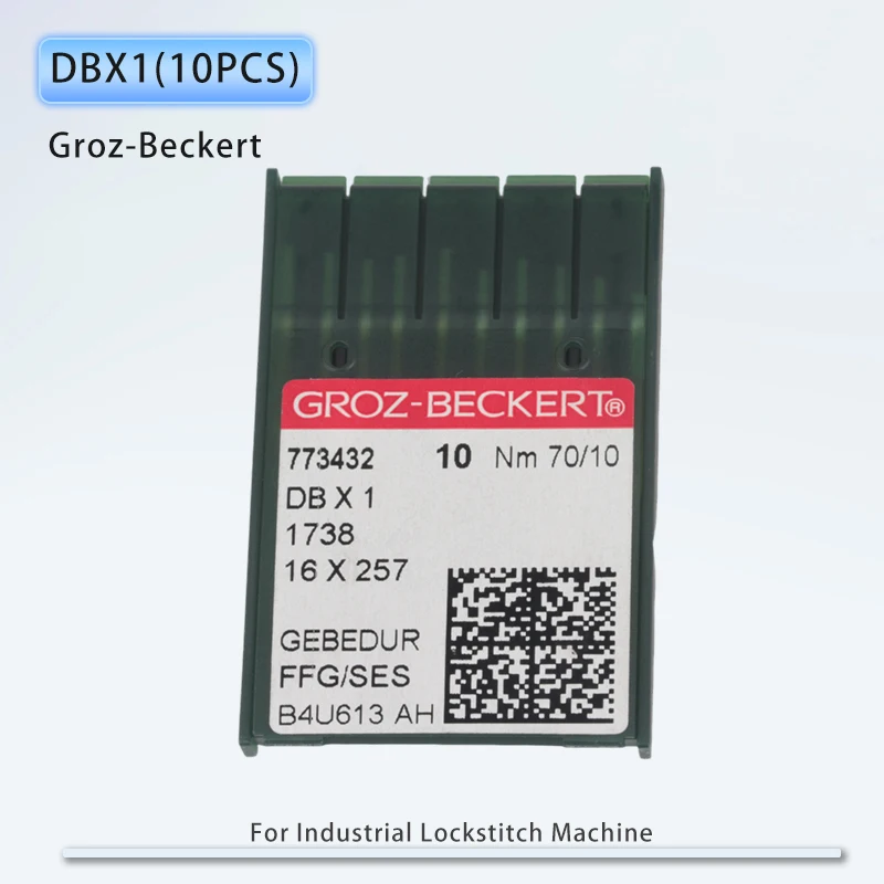 10PCS DBX1 GEBEDUR Heat Proof Groz-Beckert Sewing Machine Needles For Industrial Lockstitch Accessories DB*1 16x257 JUKI BROTHER